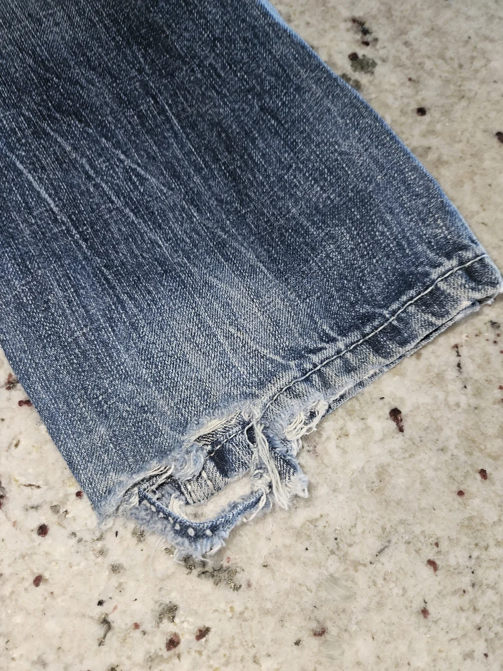 Wrangler 20X Kids Dark Blue Distressed Denim Jeans